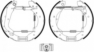 HELLA PAGID 8db355022721 -  Комплект тормозных колодок